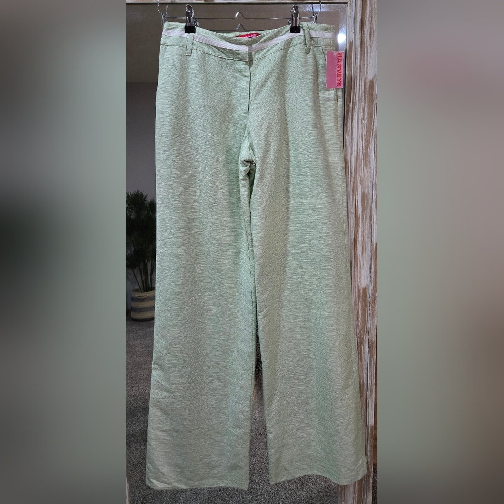 Harveys Mint Green Textured Trousers